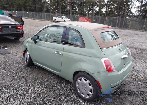 2012 Fiat 500C Pop z USA, uszkodzony, nr VIN 3C3CFFDR5CT351974